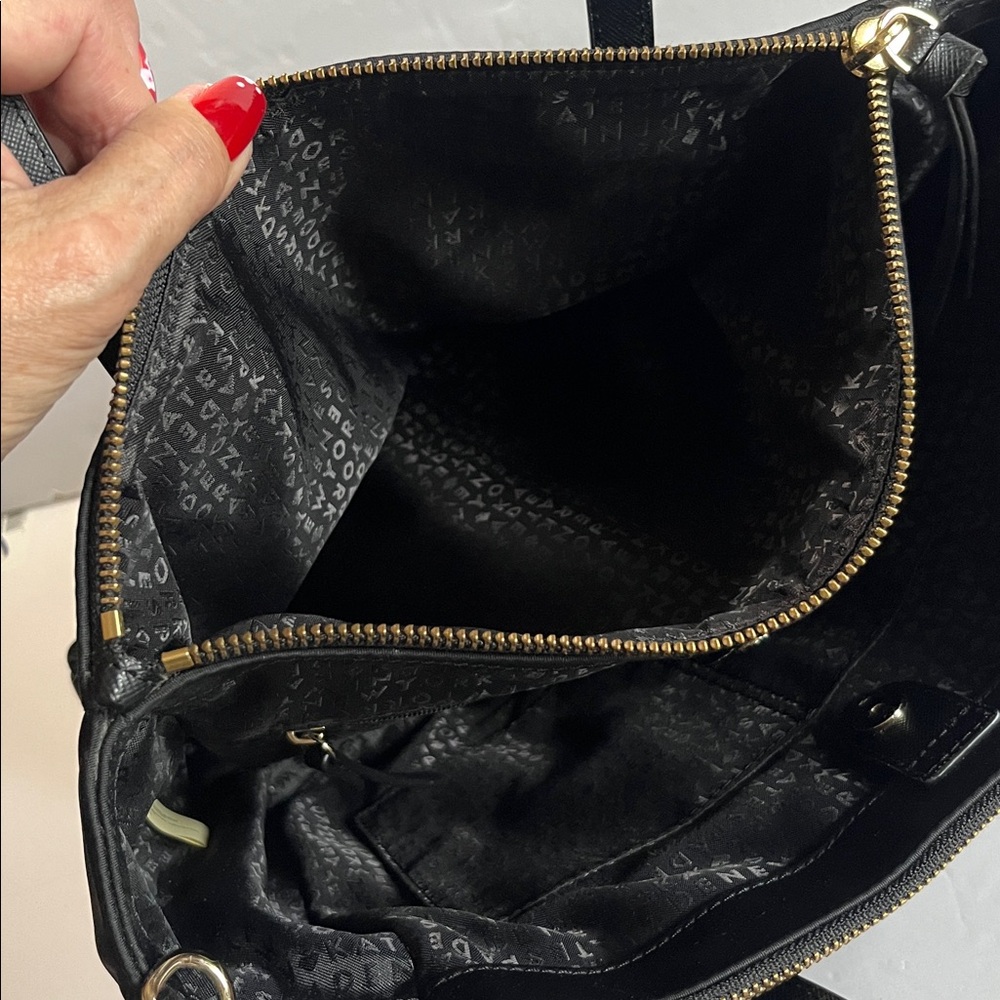 KATE SPADE NEW YORK 
Wilson Road Alyse black nylon satchel - Picture 7 of 8